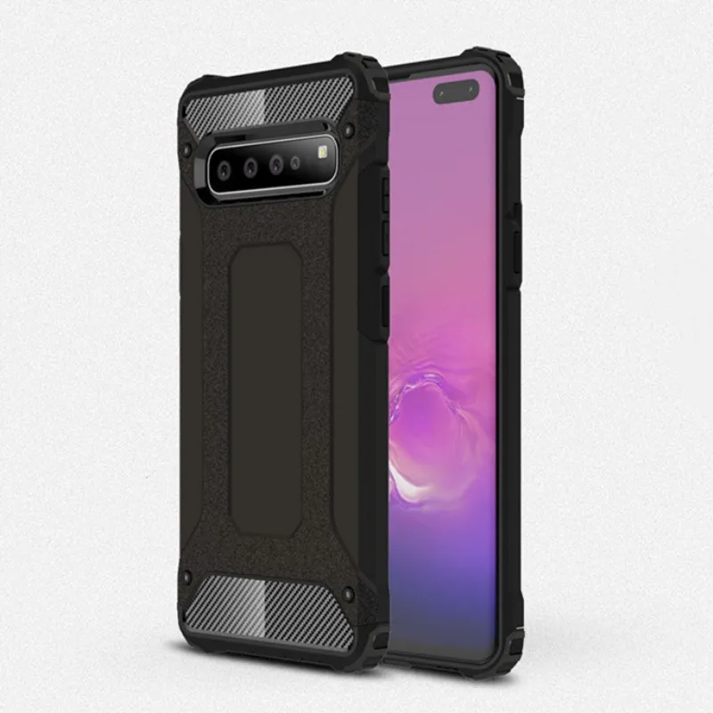 

Armor Case For Samsung Galaxy S10 5G Hybrid Tough Back Cover For Samung S10 Plus / S10e Hard PC Shockproof Silicone Dual Rugged