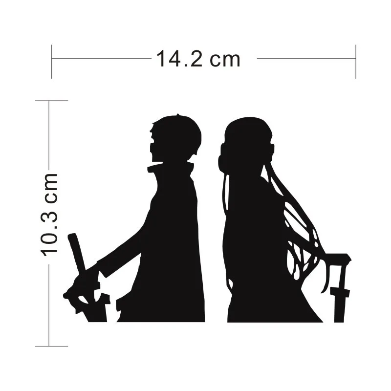 Cunymagos Sword Art онлайн (Sao) Кирито Асуна автомобильный аксессуар наклейка Модная