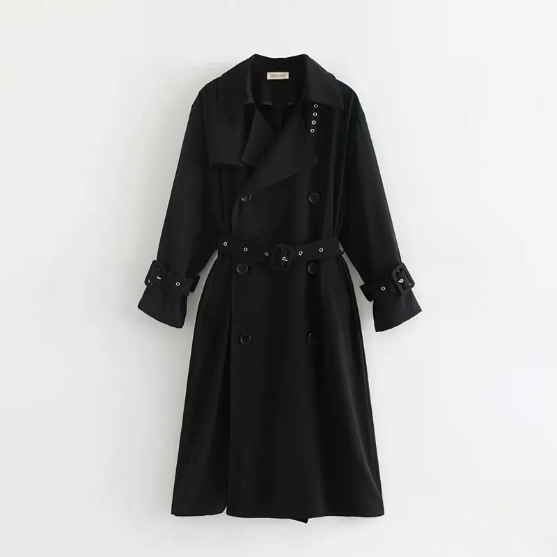 

fashion women Liu Jing 120-8925 Europe and America fashion wind lace waist waist long windbreaker