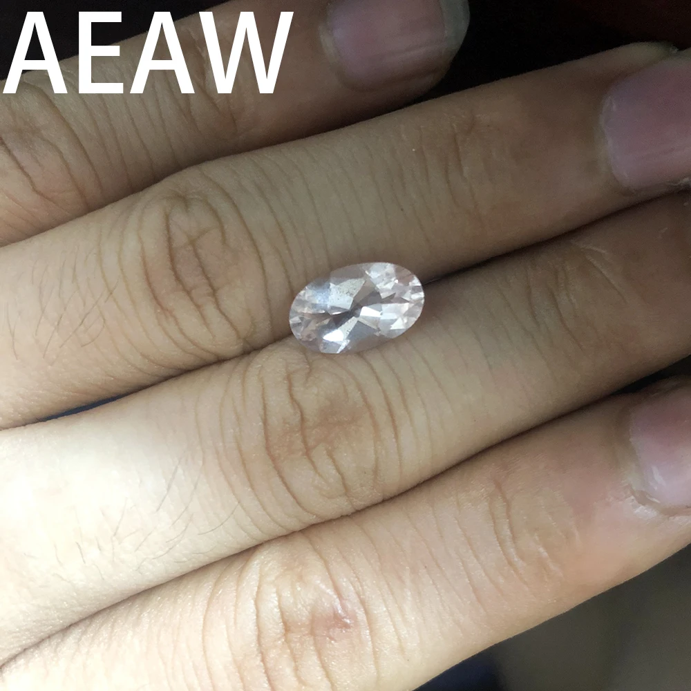 

Natural Pink Oval Morganite Brilliant Cut 7.11x11mm 2.11ct Loose Stones High Quality Gemstones (1 piece）