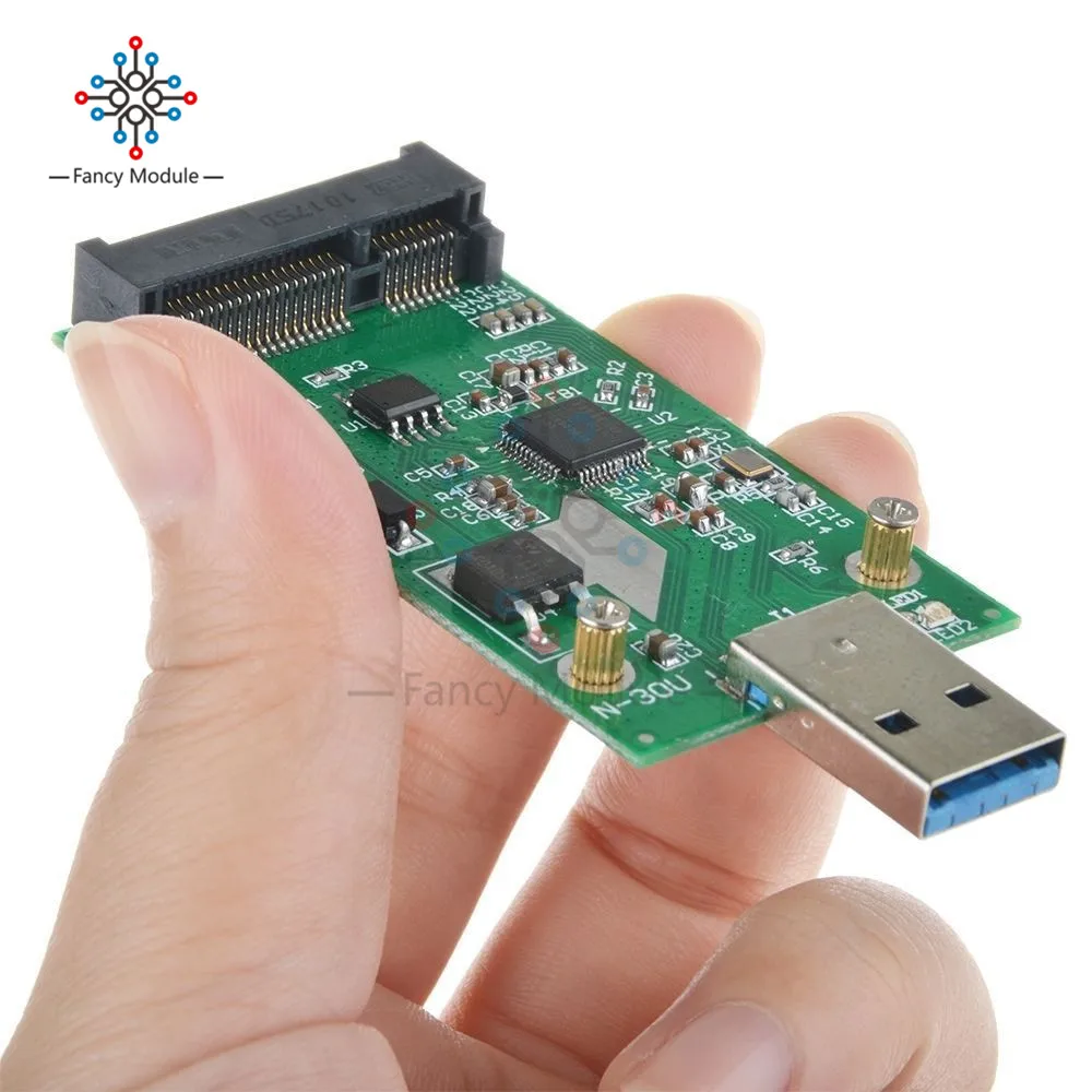 USB 3,0 для Mini PCIE mSATA SSD Внешний адаптер mSATA для USB 3,0 SSD конвертер