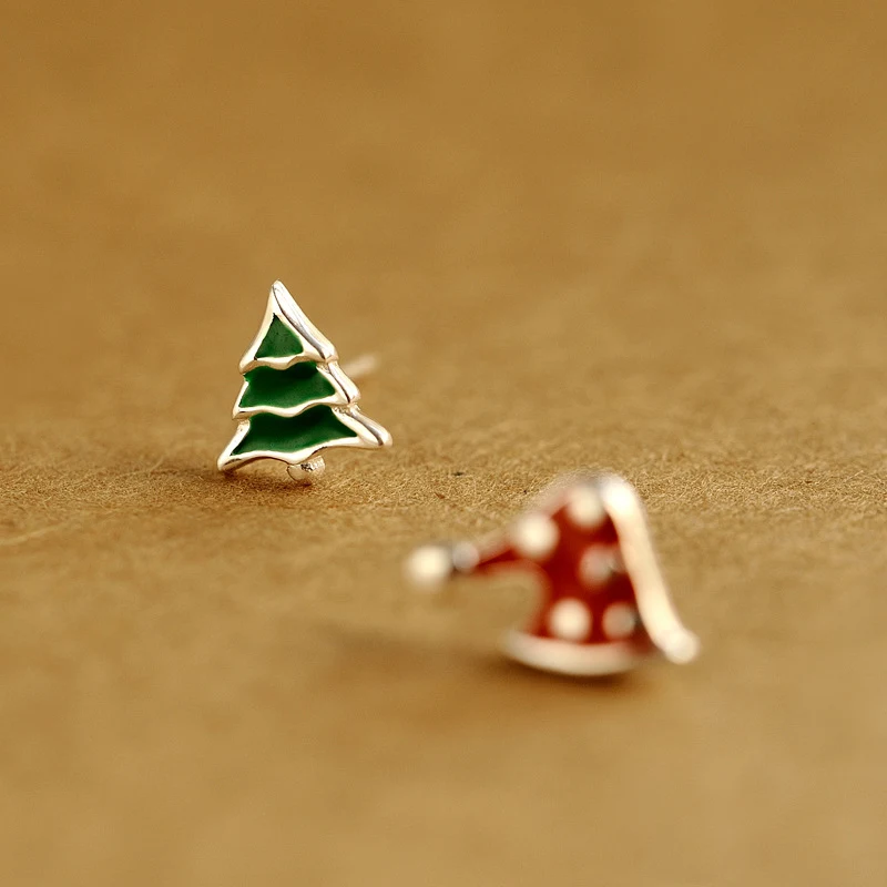 Женские серьги в виде рождественской елки|earrings for women|earrings for925 sterling |