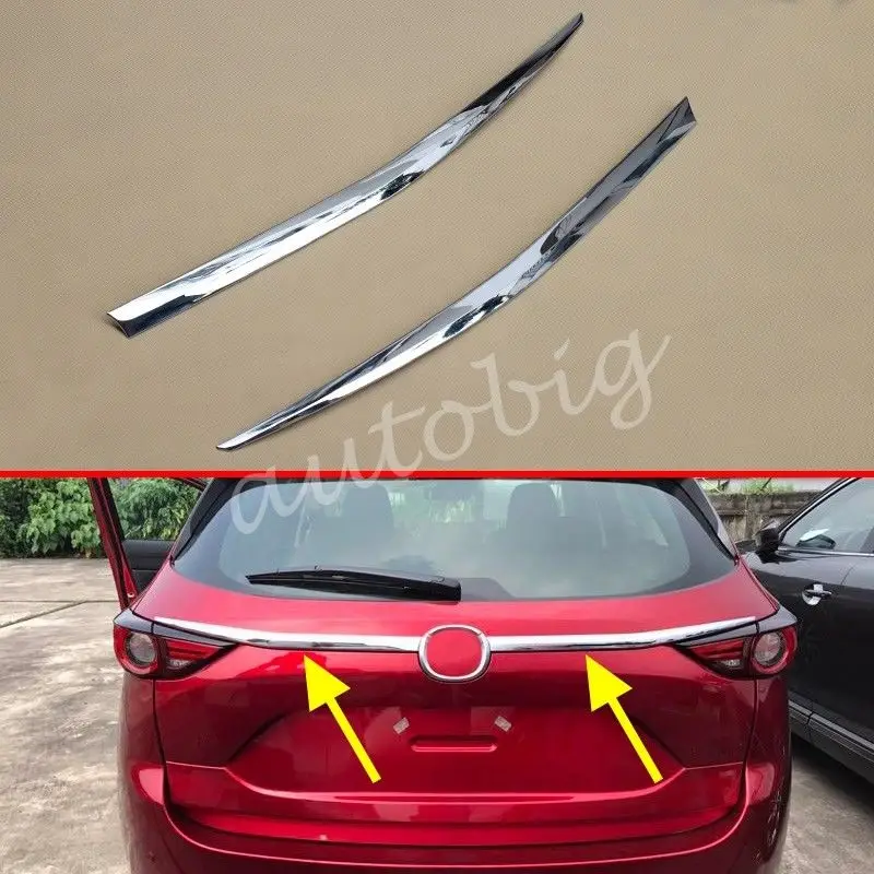 

Trunk Strips For Mazda CX5 KF 2017 2018 Chrome Rear Tailgate Trims Decoration