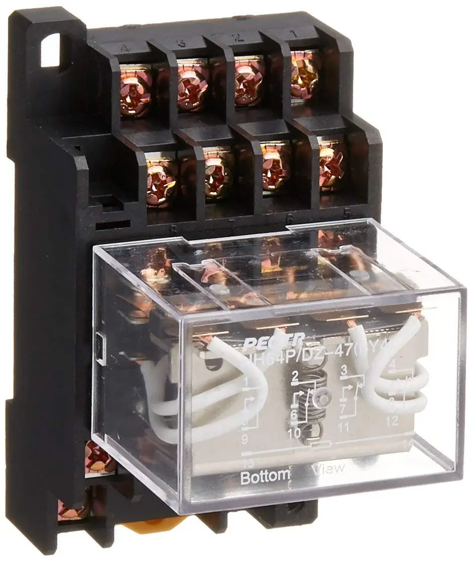 LY4NJ HH64P DC 12V DC 24V AC220V AC110V 14PIN 10A silver contact Power