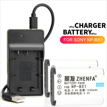 

2pc NP-BX1 Battery+USB Charger For sony Camera HDR-AS50 AS100 AS200 AS10 AS20 AS30 CX240E CX405E PJ240E PJ410E CX405 CX440 PJ440