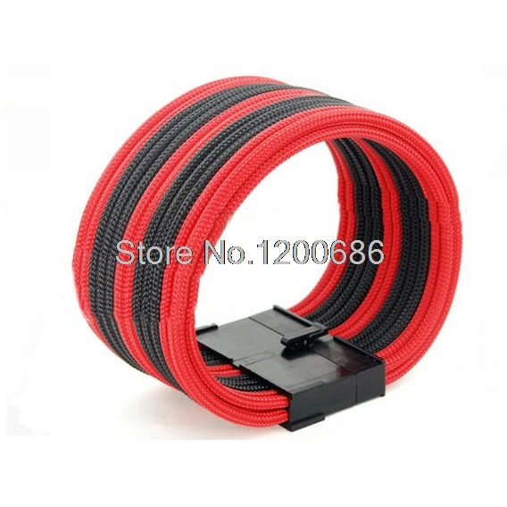 24 pin кабель ATX 24pin блок питания Удлинительный M/F 30 см UL1007 /18AWG | Строительство и