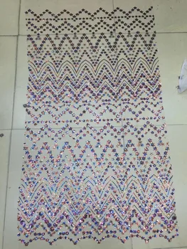

best quality embroidered African Tulle Lace Fabric L-9296 African French Lace Fabric with sequins