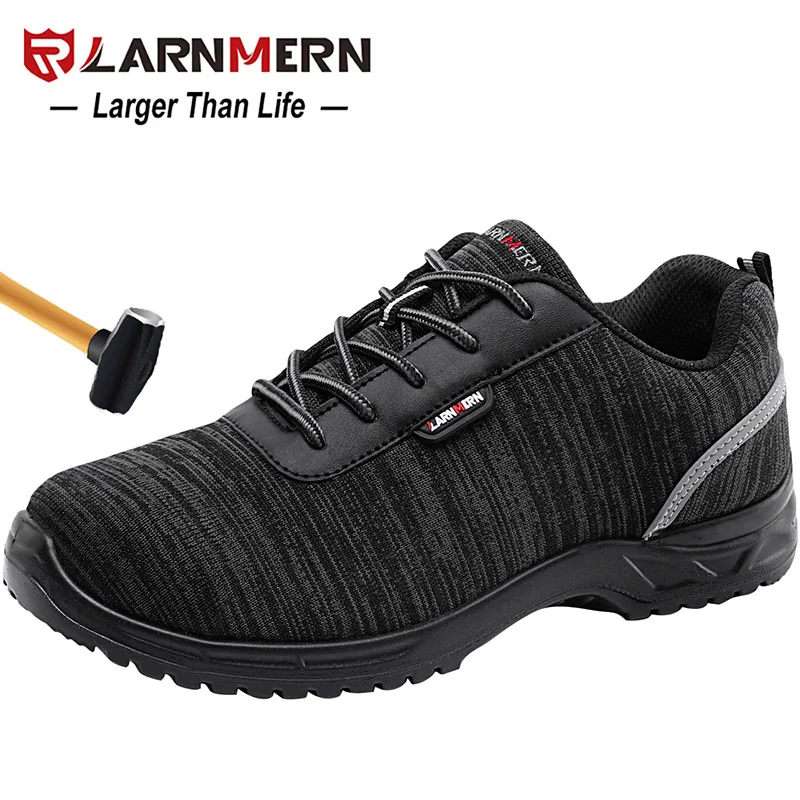 LARNMERN S1P الرجال أحذية أمان مركب اصبع القدم مكافحة ساكنة SRC زلة مقاومة خفيفة الوزن تنفس حذاء امن للعمل حذاء رياضة LARNMERN S1P الرجال أحذية أمان مركب اصبع القدم مكافحة ساكنة SRC زلة مقاومة خفيفة الوزن تنفس حذاء امن للعمل حذاء رياضة