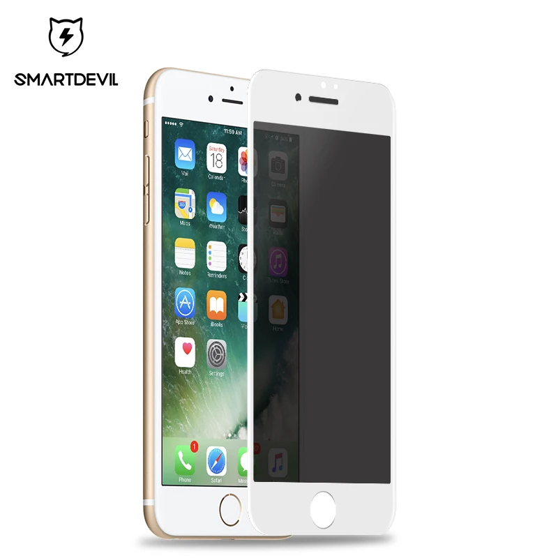 

SmartDevil anti-glare tempered glass for apple iphone 7 8 plus mobile phone screen protector film 3D curved 9H protective cover