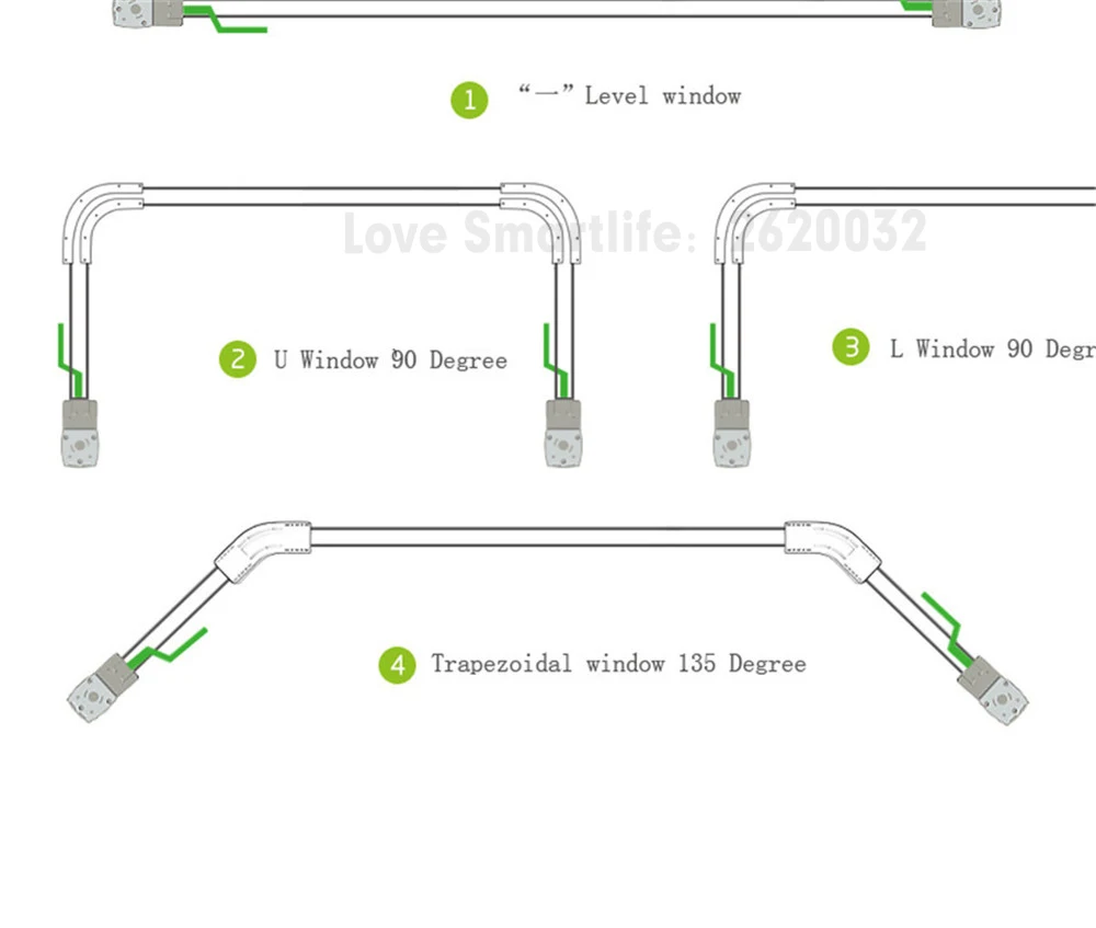 Dooya Fine Quality Electric Super Quiet Curtain Track,Auto Motorized Track Far Remote Control Electric Curtain Motor,Customerize-9