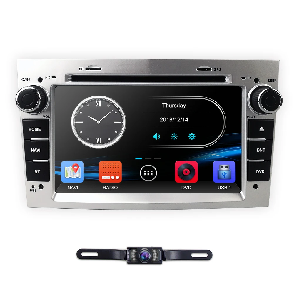 Clearance 2 din Car DVD Stereo for Vauxhall Opel Astra H G Vectra Antara Zafira Corsa DVD GPS Navi Radio 3 color steering wheel RDS Camera 3