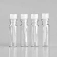 100Pieces Lot 3ML Mini Portable Glass Perfume Bottle Empty Essential Oils Case Liquid Medicine Bottle