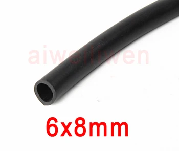 

6mm id 8mm od viton tube Fluorine rubber hose FKM FPM fluoro-elastomer tubing oil resistance anti-corrosion acid alkali