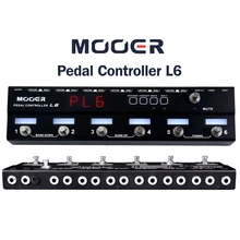 Mooer PCL6 педаль контроллер программируемый loopswitcher с 6 петель L6 PL6 с бесплатным разъем