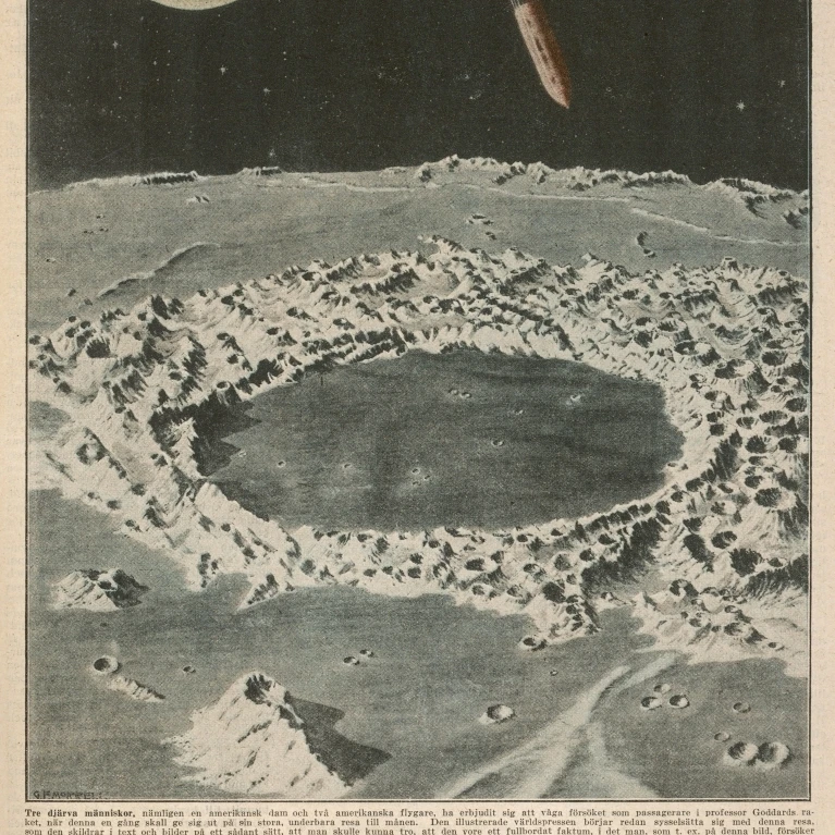 Goddard'S Moon Project Poster Print By Mary Evans Picture Library (24 X 36)