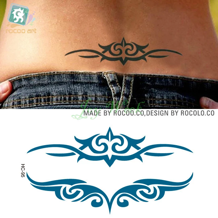 

Waterproof Temporary Tattoo Sticker on body sexy waist vines totem tatto stickers flash tatoo fake tattoos for girl women