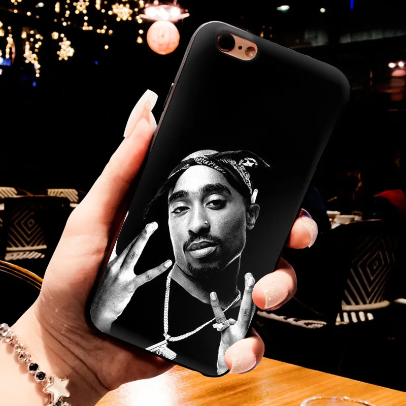 MaiYaCa 2pac Tupac и Biggie роскошный качественный черный силиконовый мягкий чехол для телефона для iPhone 8 7 6S Plus X 5S SE 11pro max Coque Shell