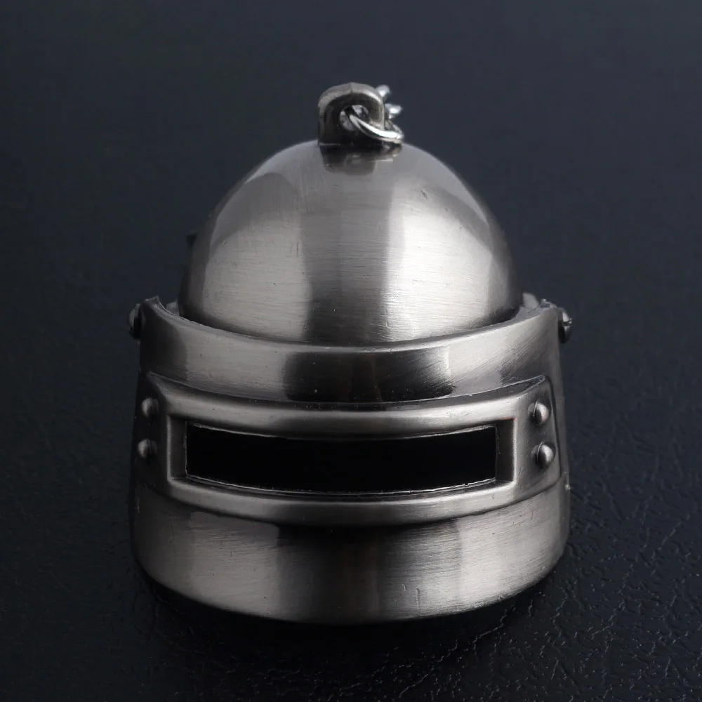 

PUBG Black Gun Plated Special Corps Helmet Keychain Playerunknown's Battlegrounds Can Opene&Closed Helmet two size Keyring