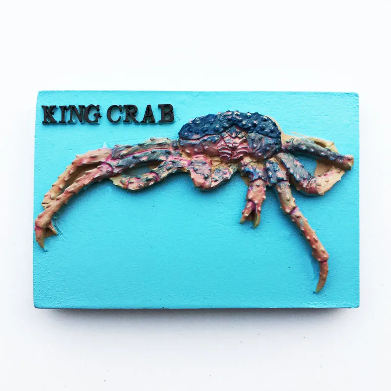 Alaska King Crab Pattern Refrigerator Sticker Creative USA Landscape Fridge Magnet Home Decor Gifts Wholesales Drop Shipping | Дом и сад
