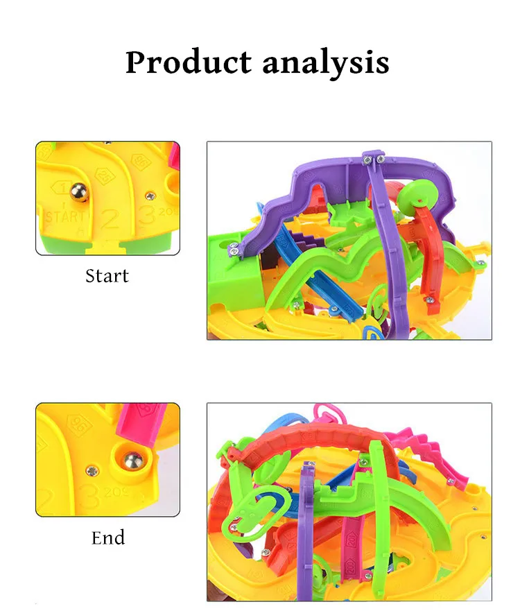 Обновленная 3D головоломка Лабиринт мяч игрушки развивающие вызов 209 уровень баланс лабиринт шар забавная игра-головоломка волшебный куб Детские пазлы Игрушки