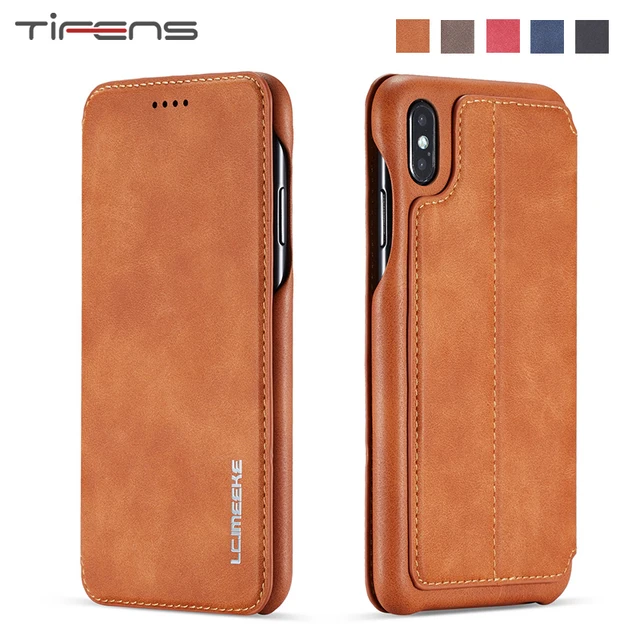 US $7.99 Strong Magnetic 8plus Case For iPhone 11 Pro XS MAX X XR 8 7 6 6s Plus Etui Luxury Leather Flip Car