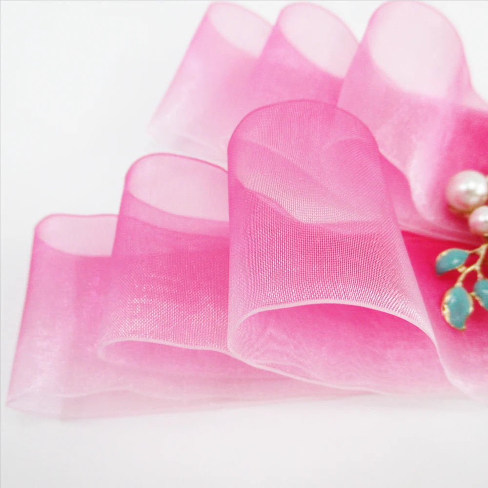 5 ярдов в рулоне декоративная лента из органзы 1 дюйма (38 мм) ярдов|organza ribbon|gift wrapribbon