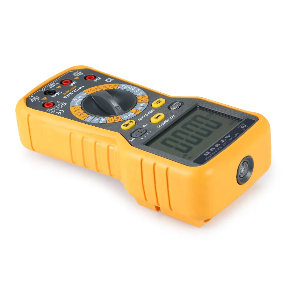 ЖК дисплей Цифровой мультиметр DMM 6000 отсчетов Multimetro True RMS Авто Диапазон AC/DC Напряжение измеритель тока Измеритель сопротивления емкости