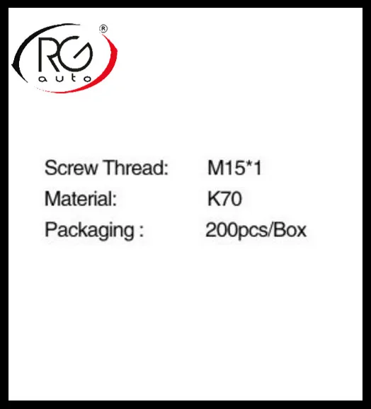 Automotive Air-Conditionings Valve Seat M15*1 K70 50pcs RGFROST