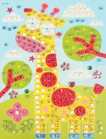 12 цветов, 3D сделай сам, пенная мозаика, наклейка s Art EVA, детская головоломка, мультфильм, кристалл, 3D наклейка, креативные Развивающие игрушки для детей - Цвет: fish