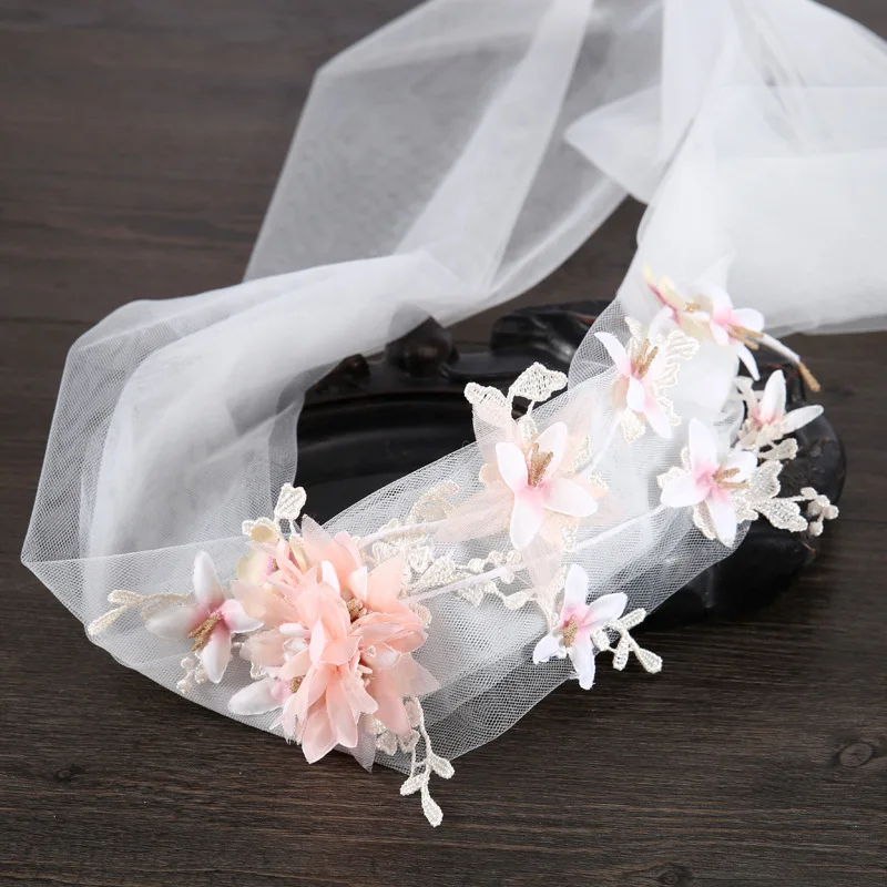 Корейский стиль цветок headmade головные уборы свадебные пояса волос аксессуар
