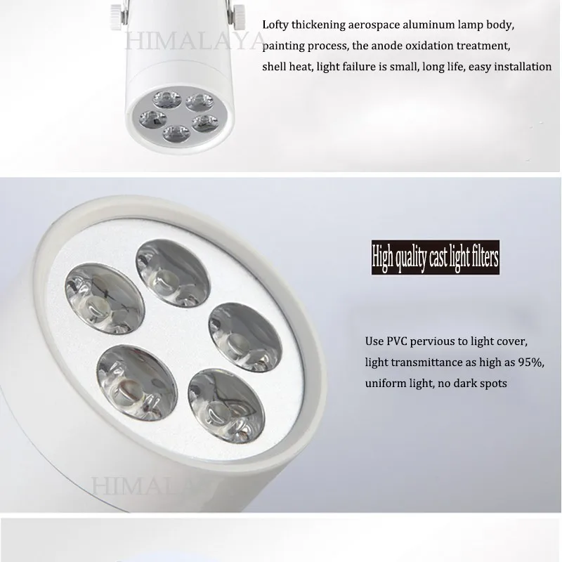Pista para Shopping Cor da Lâmpada de Iluminação Toika Levou Loja - Shopping Opcional Branco Focos Preto 9 w Luz 8 Cheap Iluminação do percurso