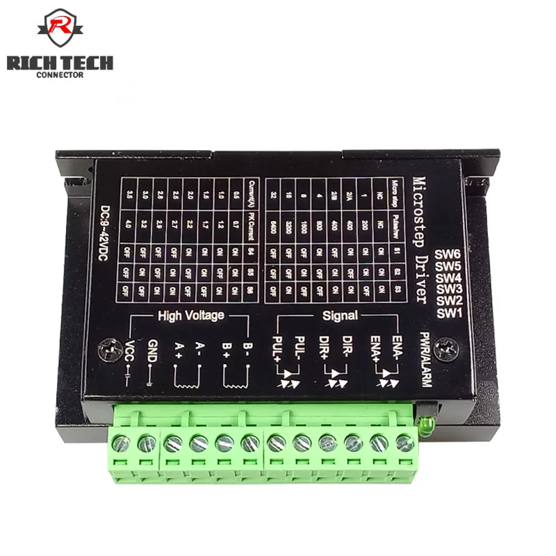 

TB6600 Microstep driver upgraded version wood router machine stepper motor driver 32 segments 4.0A 9~42V DC milling kits