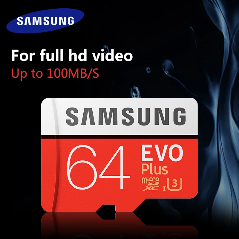 Лучший SAMSUNG Micro SD карты памяти 128 ГБ Class10 высокое Скорость TF карты C10 100 МБ с. SDXC UHS 1 sim карты для смартфонов go pro