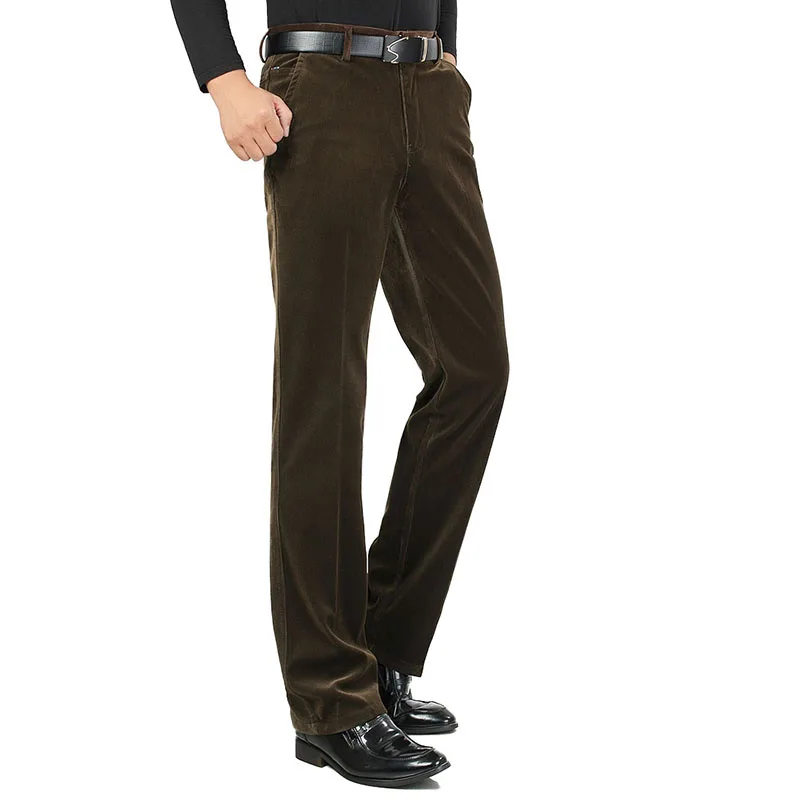 7 цветов, классические мужские длинные штаны, новинка, весна-осень, Свободные повседневные брюки для мужчин, винтажные прямые мужские штаны, размер 30-46, HLX40
