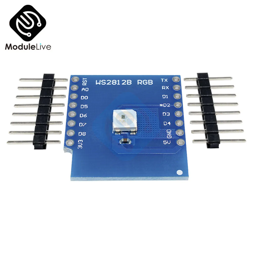 Esp8266 для WeMos D1 WS2812B щит RGB Mini ESP8266 Модульная плата с HT Pins Diy электронная печатная