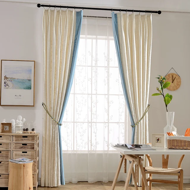 Coréen Draps Coton Sheer Rideaux Fils Blackout Rideaux Et Tulle ... Coréen Draps Coton Sheer Rideaux Fils Blackout Rideaux Et Tulle ...