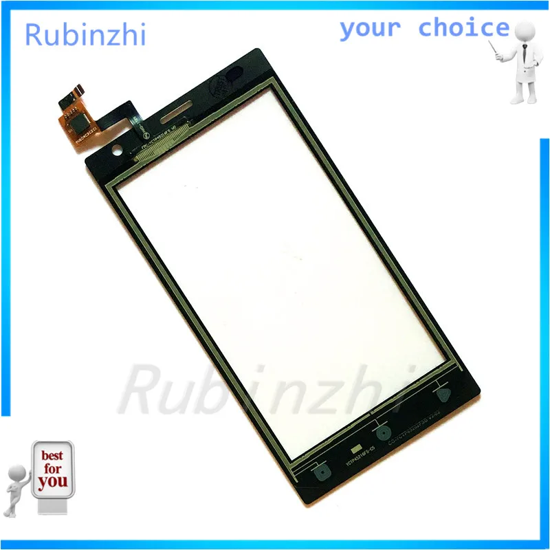 RUBINZHI сенсорная панель для телефона стекло для Prestigio Wize O3 psp 3458 psp 3458 DUO сенсорный экран дигитайзер сенсор сенсорный экран+ лента