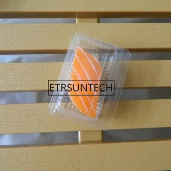 

3000pcs Transparent Plastic Sushi Box Disposable Clear Single Sashimi Salmon Sushi Mini Small Cake Packing Packaging Box