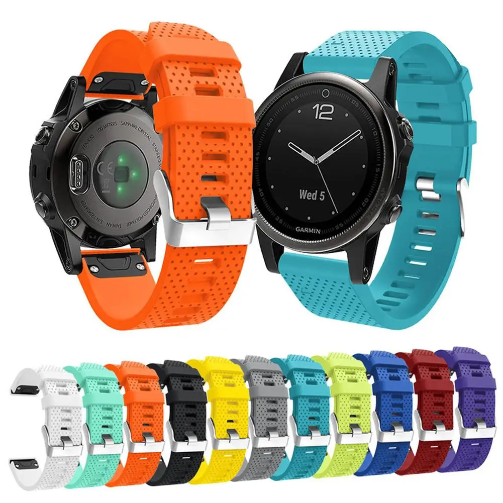 

Quick Release 20mm Silicone Wrist Band Watchband Strap for Garmin Fenix 5S