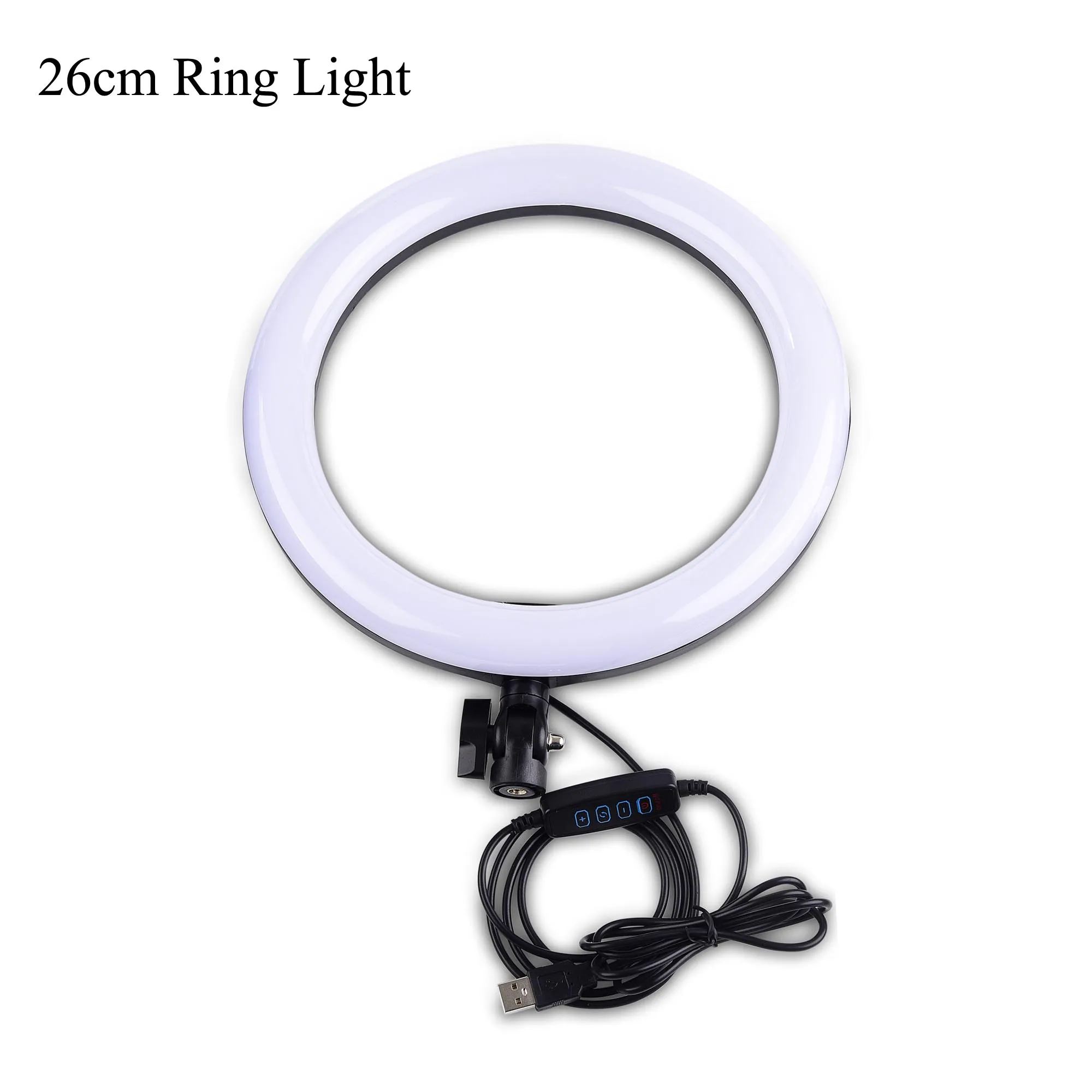 Photography Kit LED Ring Light Video YouTube Photo Ringlight Makeup Light Annular Lamp Bi-color 3200K-5500K 10 Level Brightness - Цвет: 5600 К