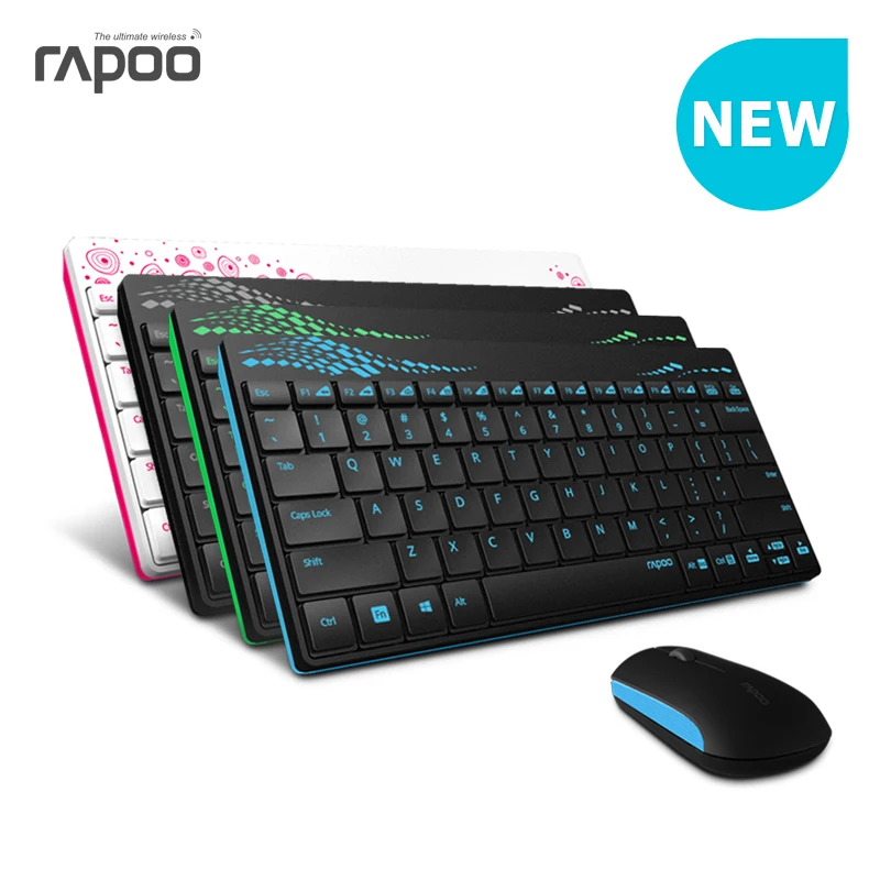 Buy Waterproof Original Rapoo X220 2.4G Multi Media Mini Wireless Keyboard and