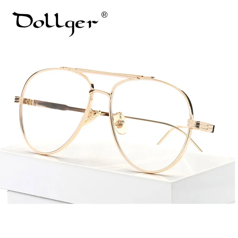big gold frame glasses