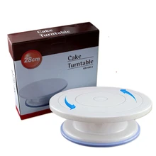 11 дюймов пластиковый поворотный стол для торта вращающаяся подставка для украшения торта противоскользящая круглая подставка для торта роторный стол для торта
