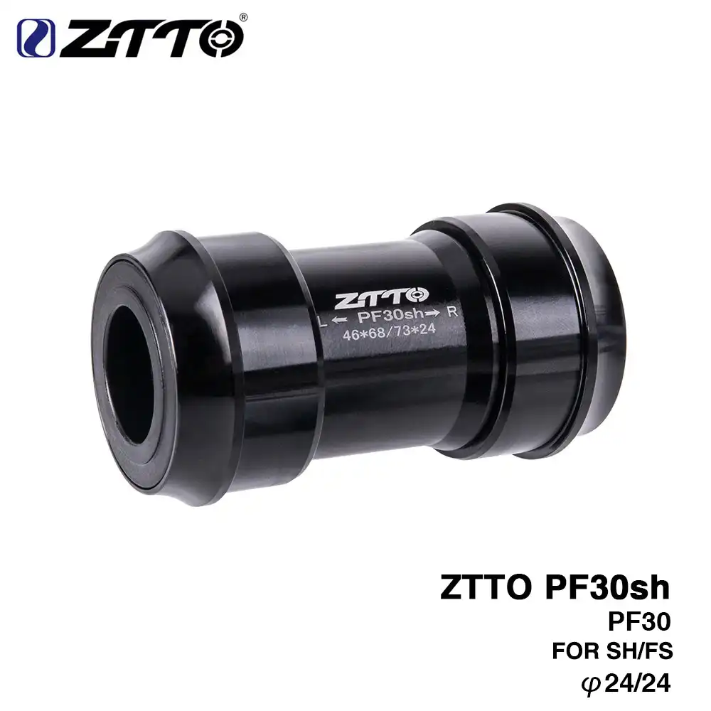 ZTTO PF30sh PF30 24 адаптер велосипедный пресс подходят нижние кронштейны для MTB дорожный горный велосипед запчасти Prowheel 24 мм шатун chainset - изображение