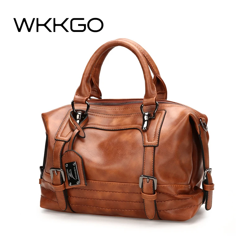 

WKKGO Brand Women High Quality Pack Famous PU Leather Handbags Office Totes Ladies Clutch Bag Shoulder Messenger Crossbody Bags