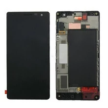 For Nokia Lumia 730 735 LCD Display Touch Screen Digitizer Assembly with Frame Free Shipping