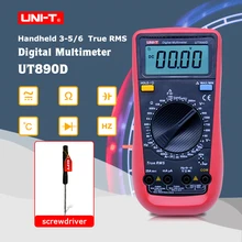 UNI-T UT890D Digital Multimeter True RMS AC/DC frequency multimeter Ammeter Multitester+Gift