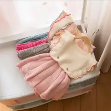 Вязаное платье для девочек зимние модные Хлопковые Платья с оборками для девочек от 1 до 6 лет, HU418