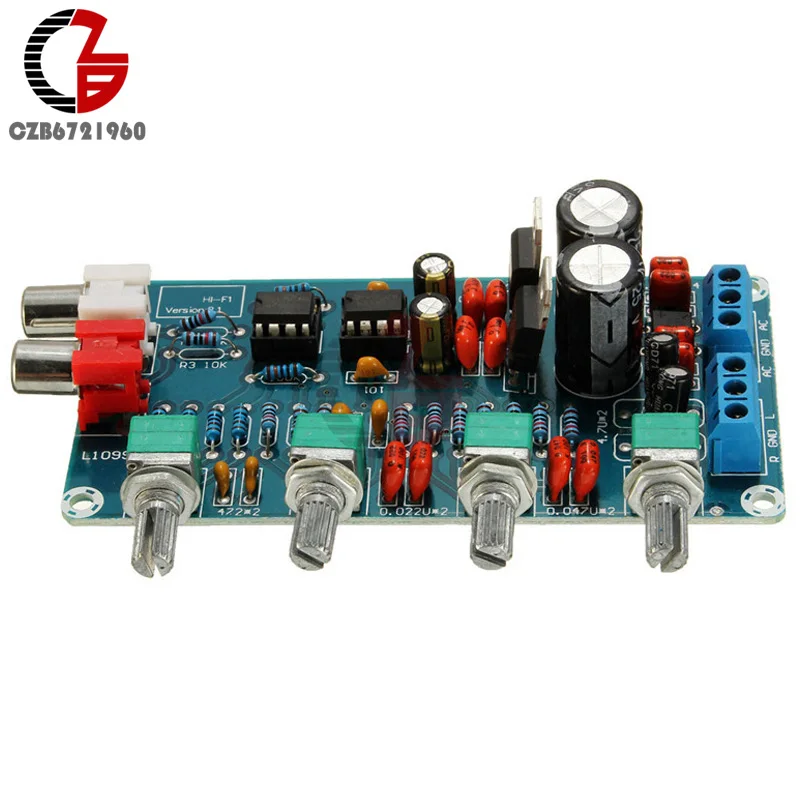 Двухканальный NE5532 OP-AMP HIFI усилитель предусилитель громкости тон эквалайзер контроль предусилитель усилитель сварной готовой платы