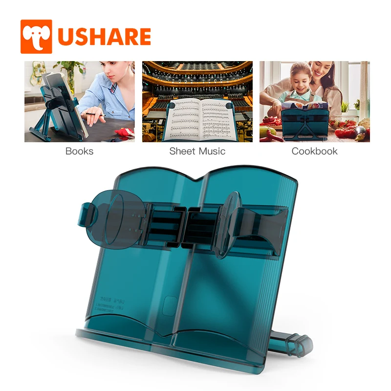 

USHARE Portable Book Stand Holder Multifunctional Adjustable Book Accessories Support Bookends Book For Reading Stand For Books